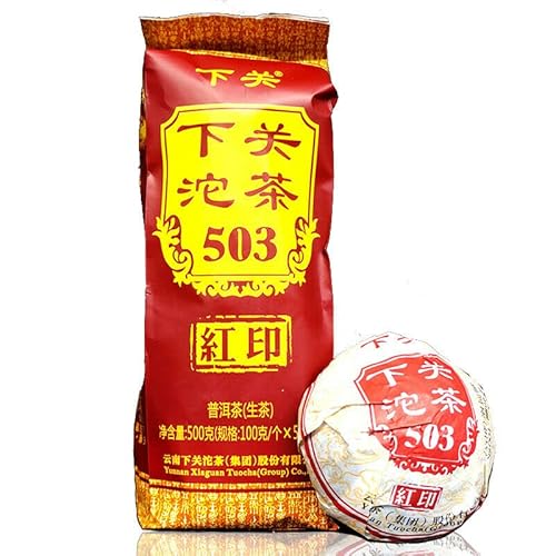 HELLOYOUNG 500g original chinesischer natürlicher Bio-Tuo-Tee Pu'er-Tee Ohne Zusatzstoffe traditionell hergestellt vollmundig in einzigartiger Streifenform von HELLOYOUNG