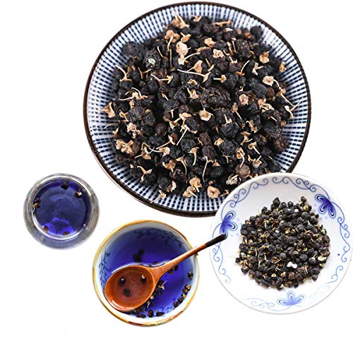 HELLOYOUNG Bio-Kräutertee aus der Schwarzen Wolfsbeere Koffeinfreies und duftendes grünes Lebensmittel verbessert die Augengesundheit für ein strahlenderes Sehvermögen (50g) von HELLOYOUNG
