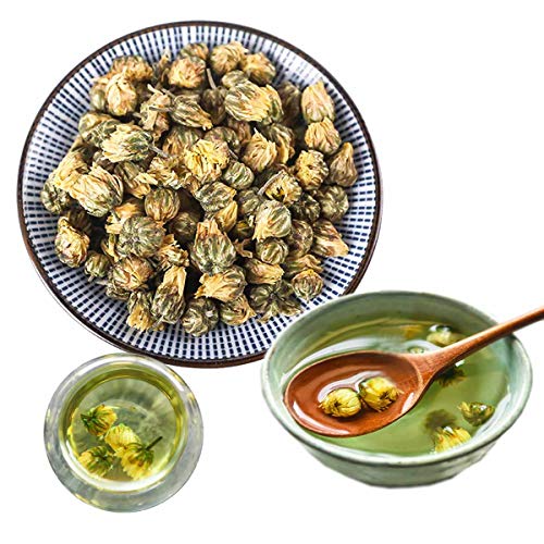 HELLOYOUNG Chinesischer Bio-Ju-Kräutertee loser Tee Grünes Lebensmittel ohne Zusatzstoffe die Teesuppe ist hellgelb klar und durchsichtig mit einem leichten Blumenduft (500g) von HELLOYOUNG