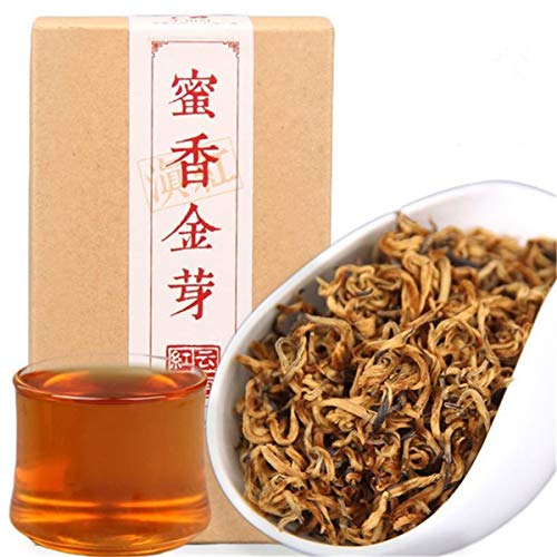 Yunnan schwarzer Tee 100g (0.22lb) chinesisches Kung Fu cha Fengqing Dianhong Tee roter frühes Frühlingshonigduft goldknospen große Blätter roter Tee von HELLOYOUNG