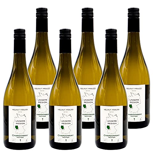 Weingut Krauss Zellertal – Chardonnay trocken Gutsabfüllung 0,75l I Bio Chardonnay Wein trocken 13.0% (2020er) I Chardonnay mit milder Säure I Vegan I Qualitätswein mit Bioland-Siegel von HELMUT KRAUSS UNSERE REGION