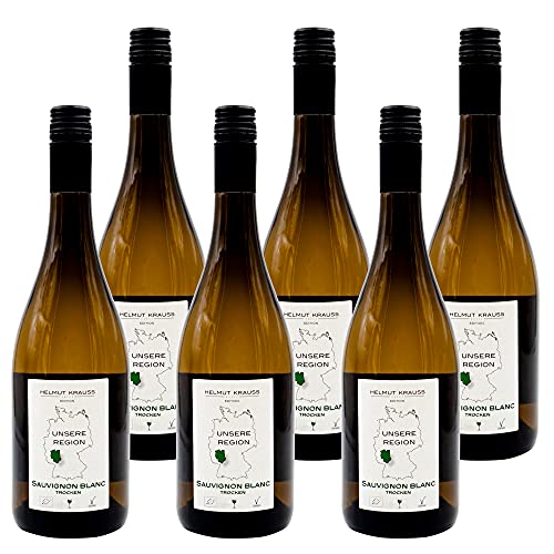 Weingut Krauss Zellertal – Sauvignon blanc, trocken 0,75l I Bio Sauvignon trocken 11.5% (2020er) I Rassiger Weißwein trocken I Rheinhessen Sauvignon blanc I Vegan I Qualitätswein mit Bioland-Siegel von HELMUT KRAUSS UNSERE REGION