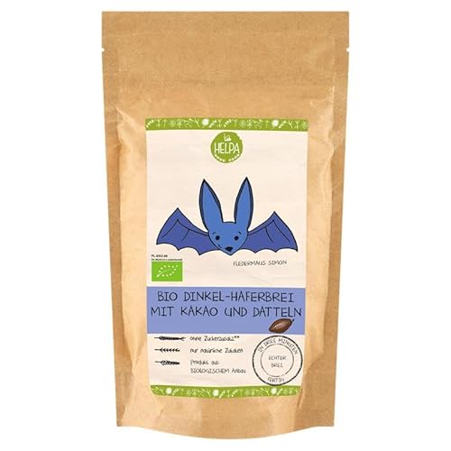 HELPA BIO Dinkel-Haferbrei mit Kakao und Datteln 200 g – Mamas Magie – Mahlzeit für Kinder – Babys – Ökologische Nahrung – Ohne Zuckerzusatz – Ohne Konservierungsstoffe HELPA BIO Dinkel-Haferbrei mit Kakao und Datteln 200 g – Mamas Magie – Mahlzeit für Kinder – Babys – Ökologische Nahrung – Ohne Zuckerzusatz – Ohne Konservierungsstoffe von HELPA