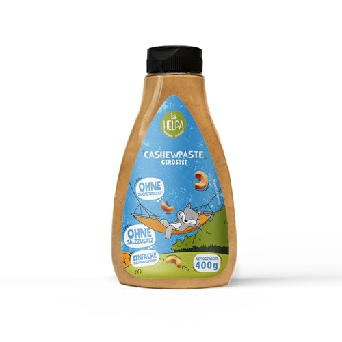 HELPA Cashewmus 400 g – 100% Geröstete Cashewnüsse – Ohne Zuckerzusatz – Ohne Salz – Zutat zu Brot, Desserts, Brei – Einfache Zutaten – Wertvolle Proteinquelle HELPA Cashewmus 400 g – 100% Geröstete Cashewnüsse – Ohne Zuckerzusatz – Ohne Salz – Zutat zu Brot, Desserts, Brei – Einfache Zutaten – Wertvolle Proteinquelle von HELPA