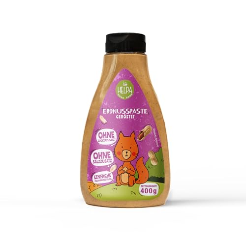 HELPA Erdnussmus – 100% geröstete Erdnüsse – Erdnussbutter - Nussmus für Brotaufstriche – Brei – Gesundes und Nahrhaftes Frühstück - Ohne Zucker - Ohne Salz - Einfache Zusammensetzung HELPA Erdnussmus – 100% geröstete Erdnüsse – Erdnussbutter - Nussmus für Brotaufstriche – Brei – Gesundes und Nahrhaftes Frühstück - Ohne Zucker - Ohne Salz - Einfache Zusammensetzung von HELPA