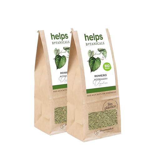 HELPS PHARMADUS BOTANICALS - Bulk Rosmarin Tee. Verdauungsfördernd, karminativ, entspannend und angstlösend. 100 Gramm Schüttgutsack. 95 x 65 x 215 mm von HELPS PHARMADUS BOTANICALS