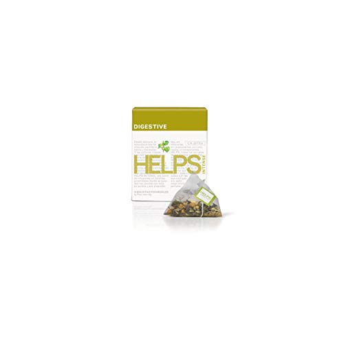 HELPS INFUSIONEN - Verdauungsinfusion mit Kamille, Minze, Anis und Fenchel. HELPS bei der intensiven Verdauung. Schachtel mit 10 Pyramiden. von HELPS PHARMADUS BOTANICALS