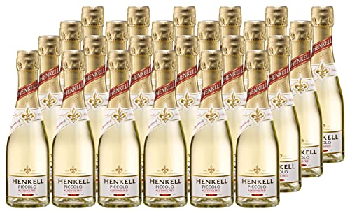 Henkell Alkoholfrei Piccolo (24 x 0,2 l) - Alkoholfreie Alternative zu Sekt, Cava, Crémant und Champagner, fruchtig-frisch, feinperlig, in praktischer Kleinflasche, VEGAN von Henkell