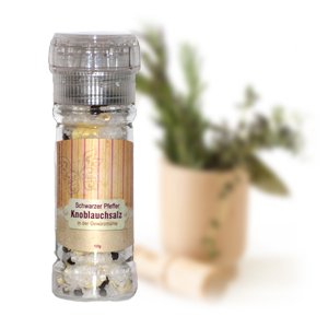 Henosa Schwarzer Pfeffer-Knoblauchsalz Mühle 100g Henosa Schwarzer Pfeffer-Knoblauchsalz Mühle 100g von HENOSA