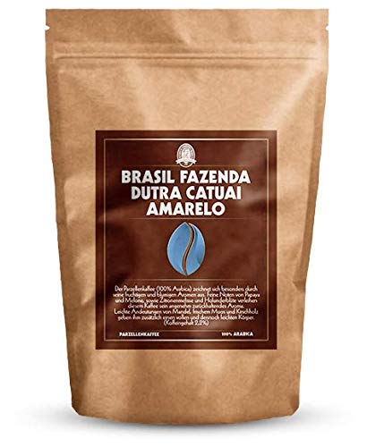 Henry´s Kaffee - Brasil Fazenda Dutra Catuai Amarelo 500g - fruchtigen und blumigen Aromen - starker Kaffee - handwerklich geröstet - Kaffeebohnen von HENRY'S COFFEE WORLD Fresh Bean Roaster