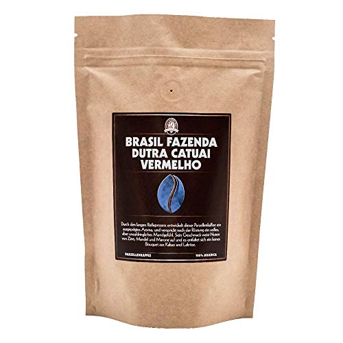 Henry´s Kaffee - Brasil Fazenda Dutra Catuai Vermelho 500g - Noten von Zimt, Mandel und Marone - handwerklich geröstet - säurearm - Kaffeebohnen von HENRY'S COFFEE WORLD Fresh Bean Roaster