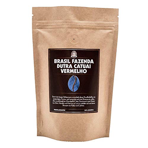 Henry´s Kaffee - Brasil Fazenda Dutra Catuai Vermelho 500g - Noten von Zimt, Mandel und Marone - handwerklich geröstet - säurearm - Kaffeebohnen von Henrys