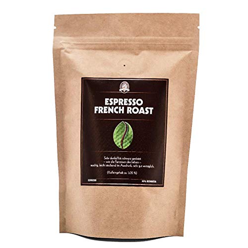 Henry´s Espresso French Roast 1000g - lange dunkle Röstung - rauchiges Aroma - handwerklich geröstet - Premium Kaffeebohnen von HENRY'S COFFEE WORLD Fresh Bean Roaster