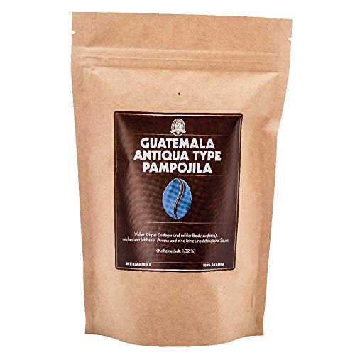 Henry´s Kaffee - Guatemala Antiqua Type Pampojila 500g - lebhafte Aroma - unaufdringliche Säure - erlesene Qualität - Handwerklich in Deutschland geröstet - Kaffeebohnen direkt vom Bauern von HENRY'S COFFEE WORLD Fresh Bean Roaster