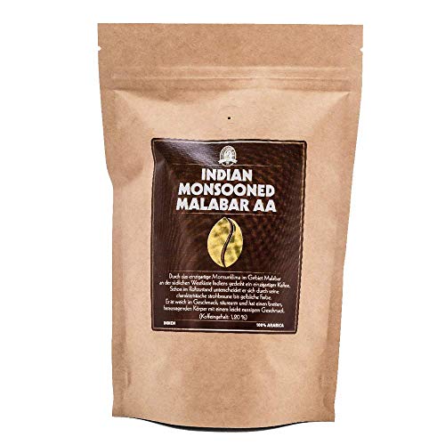 Henry´s Espresso Indian Monsooned Malabar AA 250g - erlesene Qualität - Handwerklich in Deutschland geröstet - Kaffeebohnen direkt vom Bauern von HENRY'S COFFEE WORLD Fresh Bean Roaster