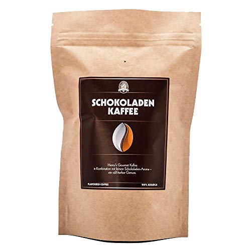 Henry´s Schokoladen Kaffee 1000g - Gourmet Kaffee mit feinsten Aromen verfeinert - handwerkliche Röstung - Premium Kaffeebohnen von HENRY'S COFFEE WORLD Fresh Bean Roaster