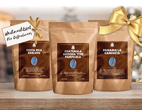 Weihnachtsset Kaffee "for Coffeelovers" | Mittelamerika Kaffee Set | Hochland-Kaffeebohnen | 300g |Kaffeeset von HENRY'S COFFEE WORLD Fresh Bean Roaster