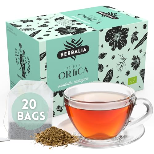 HERBALIA - Brennnessel-Infusion in Teebeuteln, Brennnessel-Infusionsset mit 20 Teebeuteln ohne Metallklammern, 15 g Brennnessel für Tees und Kräutertees HERBALIA - Brennnessel-Infusion in Teebeuteln, Brennnessel-Infusionsset mit 20 Teebeuteln ohne Metallklammern, 15 g Brennnessel für Tees und Kräutertees von HERBALIA