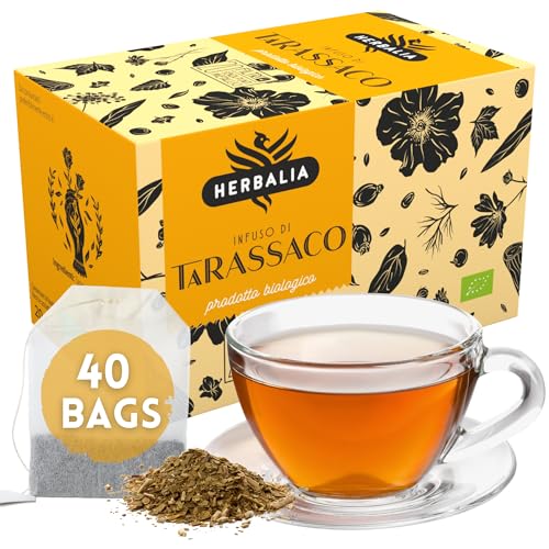 HERBALIA - Löwenzahn-Infusion in Teebeuteln, Löwenzahn-Infusionsset mit 40 Teebeuteln ohne Metallklammern, 40 g Löwenzahnblüten und -blätter für Tees und Kräutertees HERBALIA - Löwenzahn-Infusion in Teebeuteln, Löwenzahn-Infusionsset mit 40 Teebeuteln ohne Metallklammern, 40 g Löwenzahnblüten und -blätter für Tees und Kräutertees von HERBALIA