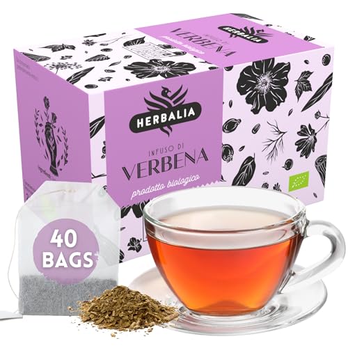 HERBALIA - Verbene-Infusion in Teebeuteln, Teebeutel ohne Metallklammern, 40 Teebeutel, Kräutertee aus natürlichen Zutaten HERBALIA - Verbene-Infusion in Teebeuteln, Teebeutel ohne Metallklammern, 40 Teebeutel, Kräutertee aus natürlichen Zutaten von HERBALIA
