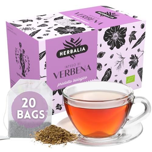 HERBALIA - Verbene-Tee in Teebeuteln, Verbene-Infusionsset mit 20 Teebeuteln ohne Metallklammern, 24 g Verbene für Tees und Kräutertees HERBALIA - Verbene-Tee in Teebeuteln, Verbene-Infusionsset mit 20 Teebeuteln ohne Metallklammern, 24 g Verbene für Tees und Kräutertees von HERBALIA