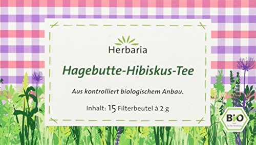 Herbaria Hagebutte-Hibiskus-Tee 15FB (1 x 30 g) - Bio von Herbaria