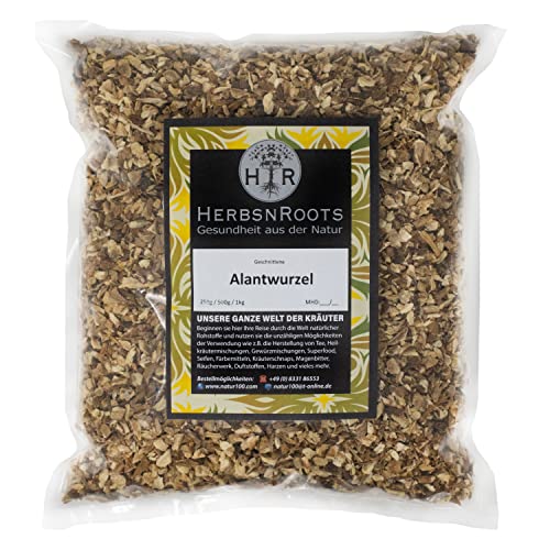 Alantwurzel 1000g • "Atem" Kräuter-tee • geprüfte Qualität • hoher Wirkstoffanteil • ähnlich Schwedenkräuter • HerbsnRoots von HERBSNROOTS