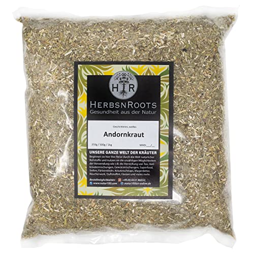 Andornkraut • 1kg • hustenreiz lindern • Erste Wahl • hoher Wirkstoffanteil • ähnlich Schwedenkräuter • HerbsnRoots von HERBSNROOTS