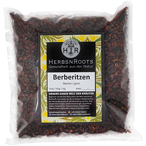 Berberitzen-Beeren • 1000g • Trockenfrucht • geprüfte Qualität • intensiver Geschmack • HerbsnRoots von HERBSNROOTS