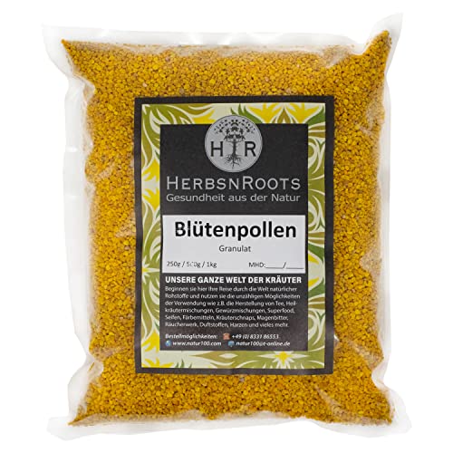Blütenpollen 1000g • Kräuter-Tee • Naturprodukt • HerbsnRoots • brand listed on Amazon von HERBSNROOTS