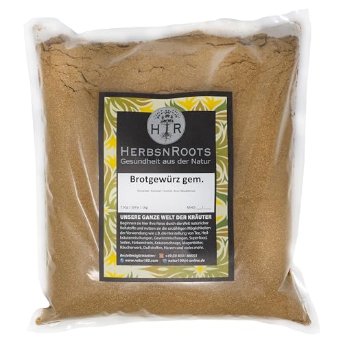 Brot Gewürz • 1000g • Gewürzmischung zum selber backen • fein gemahlen • premium Qualität • HerbsnRoots von HERBSNROOTS