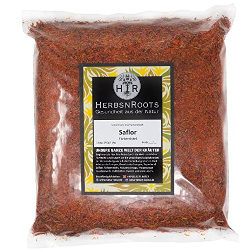 Färberdistel Saflor/Safranersatz 500g • Erste Wahl • intensiver Duft • HerbsnRoots von HERBSNROOTS