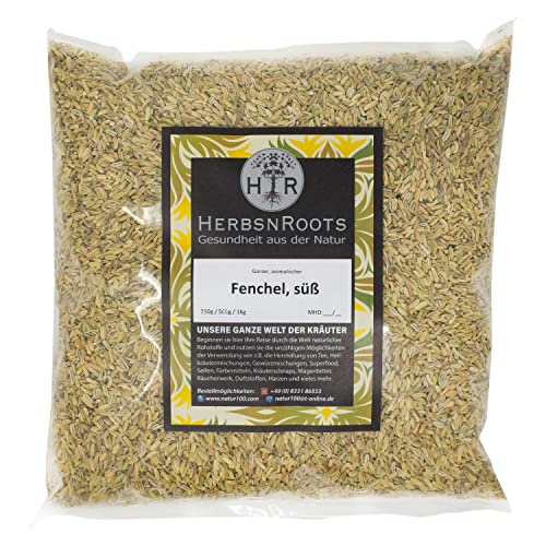 Fenchel süß ganz 500g • Erste Wahl • intensiver Geschmack • HerbsnRoots von HERBSNROOTS