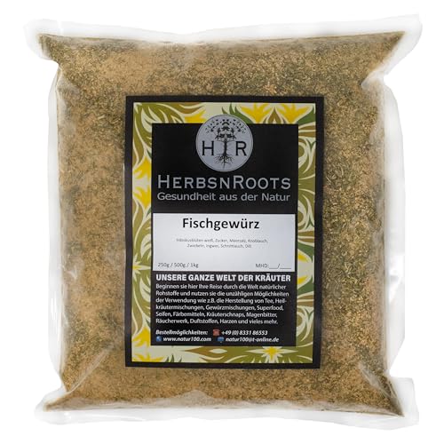 Fischgewürz 1000g • Gewürzmischung • Grill Gewürz für Mediterrane Küche • Erste Wahl • HerbsnRoots von HERBSNROOTS