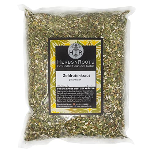 Goldrutenkraut 1000g • "Niere & Blase" Goldrutentee • 100% Natur • Krampfkraut • Erste Wahl • Kräutertee • hoher Wirkstoffanteil • ähnlich Schwedenkräuter • HerbsnRoots von HERBSNROOTS