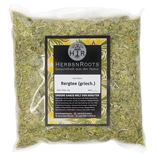 HerbsnRoots • Griechischer Bergtee • Sideritis Kräuter-Tee • Made in Germany • 1000g von HERBSNROOTS