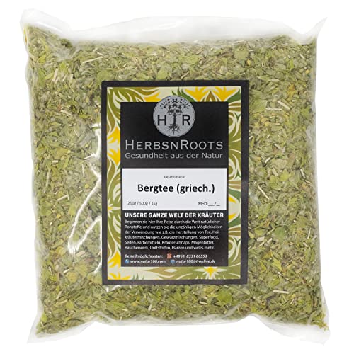 Griechischer Bergtee 1000g • "Gedächtnis" • Sideritis • Erste Wahl • hoher Wirkstoffanteil • ähnlich Schwedenkräuter • HerbsnRoots von HERBSNROOTS