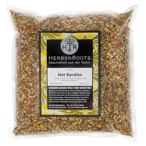 Hot-Bandito-Mix • 1000g • Grillgewürz Gewürzmischung • Würzig Mediterran • premium Qualität • HerbsnRoots von HERBSNROOTS