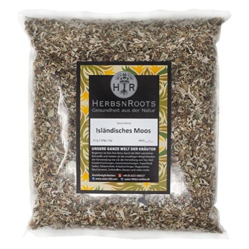 Isländisch Moos 1000g • Hals-Husten-Kraut • Erste Wahl • hoher Wirkstoffanteil • ähnlich Schwedenkräuter • HerbsnRoots von HERBSNROOTS