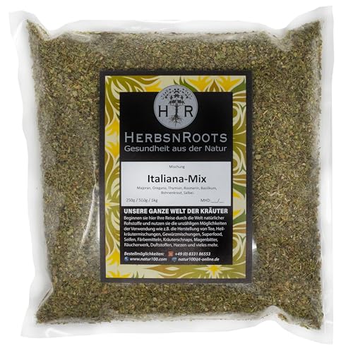 Italienische Kräutermischung • 1000g • Gewürzmischung • Mediterrane küchenkräuter • Erste Wahl • HerbsnRoots von HERBSNROOTS