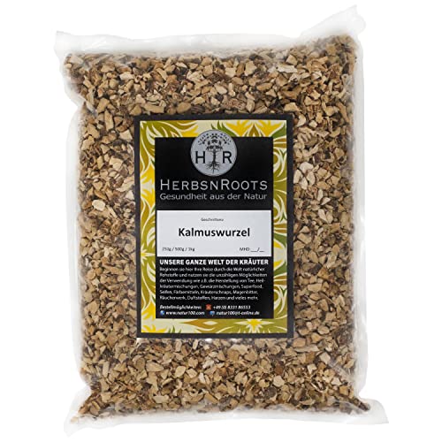 Kalmuswurzel/Iriswurzel 1000g • alkoholfreier Magenbitter • geprüfte Qualität • hoher Wirkstoffanteil • ähnlich Schwedenkräuter • HerbsnRoots von HERBSNROOTS