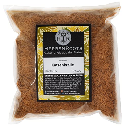 Katzenkralle 1000g • "Erkältung" • geprüfte Qualität • hoher Wirkstoffanteil • ähnlich Schwedenkräuter • HerbsnRoots von HERBSNROOTS