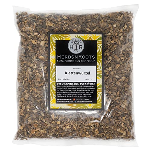 Klettenwurzel 1000g • "Gicht" Kräuter-Tee • geprüfte Qualität • hoher Wirkstoffanteil • ähnlich Schwedenkräuter • HerbsnRoots von HERBSNROOTS