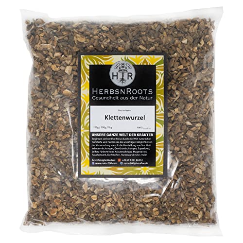 Klettenwurzel geschnitten 500g • "Gicht" Kräuter-Tee • Klettenwurzeltee • 100% Natur • Erste Wahl • hoher Wirkstoffanteil • ähnlich Schwedenkräuter • HerbsnRoots von HERBSNROOTS
