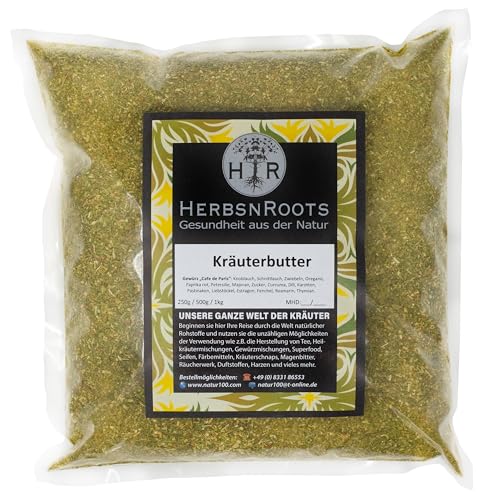 Kräuterbutter Gewürzmischung • 1000g • Cafe de Paris Gewürz • Mediterrane Küche • premium Qualität • HerbsnRoots von HERBSNROOTS