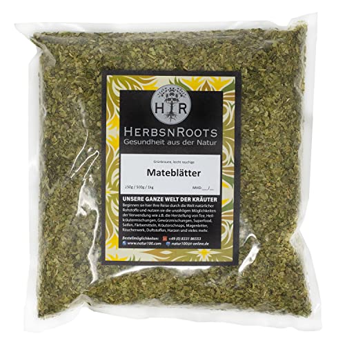 HerbsnRoots • Mateblätter/Yerba Mate • Kräuter-Tee • Made in Germany • 1000g von HERBSNROOTS