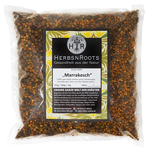 Pfeffer bunt "Marrakesh" 500g • orientalisch • geprüfte Qualität • intensiver Geschmack • HerbsnRoots von HERBSNROOTS