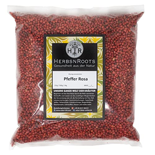 Pfeffer Rot 1000g • Rosa Pfeffer"Schinus" • geprüfte Qualität • intensiver Geschmack • HerbsnRoots von HERBSNROOTS