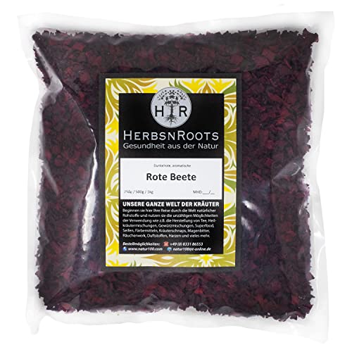 Rote Beete Chips knusprig 500g • gesunder Snack • Erste Wahl • intensiver Geschmack • HerbsnRoots von HERBSNROOTS