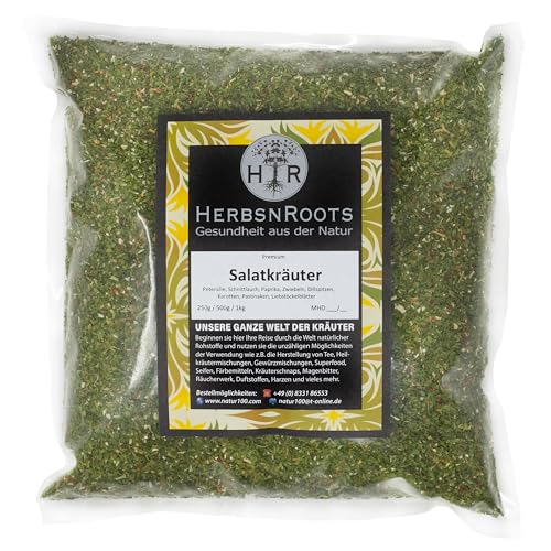 Salatkräuter • 1000g • Gewürzmischung für Salate- & Dressing • Mediterrane Küche • premium Qualität • HerbsnRoots von HERBSNROOTS